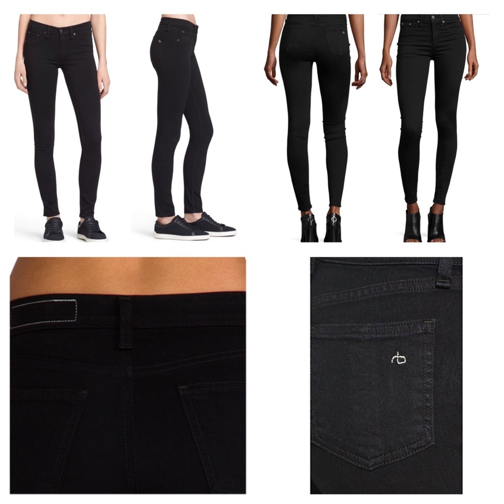 Rag & Bone Black Legging Skinny Jeans.  NWT. - Picture 2 of 7